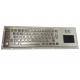 Ip65 Stainless Steel Metal Industrial Touchpad Keyboard With Spanish Braille Dots