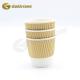 Hot Drink Compatible Ripple Wall Cups Brown Kraft Ripple Cups For Versatile