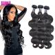 13*6 unprocessed baby hair body wave Lace Frontal With Hair Bundles for black women