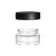 Food 1 Oz Glass Jars With Lids Cr Clear 1oz -4oz  Glass Containers With Black Lids