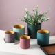 Hot Sale 3 4 5 Inch Colorful Ceramic Cylinder Plant Pot Nordic Ceramic Flower Pot For customization