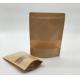 Stand Up Packaging Pouch Kraft Pape Bag Zip Lock Clear Window