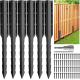 Heavy Duty Angle Steel Fence Post Repair kit Repairs Leaning Wooden Fences and Provides Strong Support