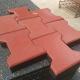 Shock Absorbing Red Color Rubber Horse Walker Matting 160 X 200 X 20mm