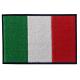 Uniform Iron On Embroidery 7.5cm Italy Flag Patch Pantone Colors