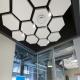 Fashion Perforated Aluminium Hexagon Ceiling Tiles Soundproof Customizable