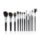 High Grade Eyebrow Comb Professional Makeup Brush Set Animal Hair Black Handle