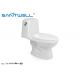 P Trap One Piece Toilet 720 * 380 * 730mm Ceramic Material White Color SWC2821
