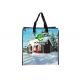 Reusable PP Woven Carry Bags Zipper Tote Type For Supermarket Promotion