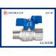 DZR 1/2 To 1 Female X Female 25 Bar Brass Ball Valve Long Thread With T Handle