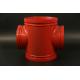 Threaded Connection four way cross Ductile Iron Commercial Needs