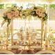 ZT-439 gold metal decoration flower arrangement stands for wedding hall