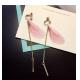 2018 Fashion American style lady party Heart ShapeEarringsSilver Many Colors