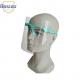 Anti Fog Safety Odorless ISO13485 16.6cm PPE Face Shields
