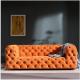 Home furniture American style roll arm orange fabric light luxury living room sofa,color optional,