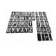 Custom Printing PVC Stencil Number and Letter Rectangle Interlocking Plastic Stencil