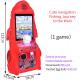 Red Fun Fishing Machine Cheaper Coin-operated Starry-sky Rocket Video Game Arcade For Children