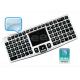 2.4Ghz Mini Backlit Wireless Keyboard with Touchpad Built-in Detachable -ZW-51007(MWK03)