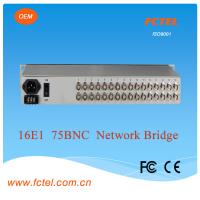 good quality with 75/120ohm16E1 network bridge Protocol Media Converter