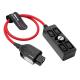 Alvin's Cables Smart D-tap Power Splitter Cable, Smart Dtap Male to 4 Port DTap Female Splitter Hub Braided Power Cable for ARRI RED Teradek SmallHD SmallRig V-Mount|Gold-Mount Battery 40cm/15.7inches