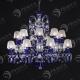 Blue crystal chandelier