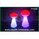 Indoor Inflatable Lighting Decoration , Red Led Inflatable Mushroom