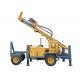 4 Wheels 180m Portable Hydraulic Water Well Drilling Rig Trailer Mounted