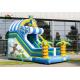 Tropical Inflatable Dry Slide , Surfing Happy Boy PVC Slide For Kids