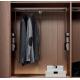 OEM Wood Wardrobe Accessories Adjustable Rack For Modern Clothing Storage