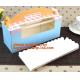 Custom artpaper handle cake box with PVC window, Sweet cake box with handle, cake box with window