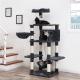 Sturdy Modular Cat Scratch Tower Jumbo 69 Black Color Free Stand Stable