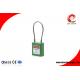 Lockout Tagout Safety Cable Lock , Cable Lockout , steel Cable Wire Lock
