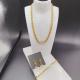 New Arrival Trendy Lines  Newest Gold Color Stainless Steel  Earring ,Necklace , Bracelet Sets  For Lady