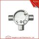 White Malleable Pipe Fittings 3 Way Junction Box 32mm 40mm For BS4568 GI Conduit
