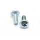 Phillips Type F Threaded Steel Machine Screws Pan Head Zinc Plated For Casting