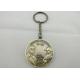 Double Sided  Zinc Alloy Antique Gold Plating 3D Key Chain,  Promotional Keychain