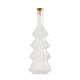 500ml Christmas Tree Shape Frosted Glass Bottles for Wine Vodka Beverage and Design