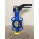 in stock 4 inch Wafer Lugged type ductile iron steel butterfly valve manual