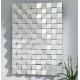 Hanging Framless 3D Wall Mirror For Home Decorative Beveled Edge 80 * 120cm