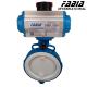 Pneumatic Rubber Lined Butterfly Valve Pn 16