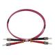 Duplex OM4 Multimode ST-ST Patch Cord Fiber Optic Jumper 3.0mm