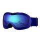 Double Layer Lenses 100% UV Protection Black Snowboard Goggles Windproof