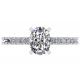 Round Cut 1.5 Carat Oval Diamond Ring 2.45g Weight OV8×6MM Size For Engagement