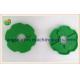 Plastic Green Presenter Hand Wheel 445-0618501 ATM Machine Parts SS22