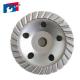Carbon Steel Diamond Cup Wheel With Turbo Wave For Grinding Granite Stone