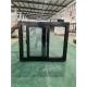 Fly Screen Black UPVC American Single Sliding Window With FiberGlass Screen Netting Material