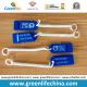 Custom OEM Blue Flat Plastic Whistle W/Logo&Key Coil Chain