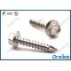 A2/304/410 Stainless Steel Hex Flange Head Self-tapping Wood Screw, Type 17