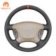 Black Suede Steering Wheel Cover for Nissan Patrol Y61 Maxima Pathfinder Elgrand E51 1997-2015