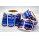 Round Wet Glue Label Food Jar Labels Tamper Proof Seal Stickers Single Sticker